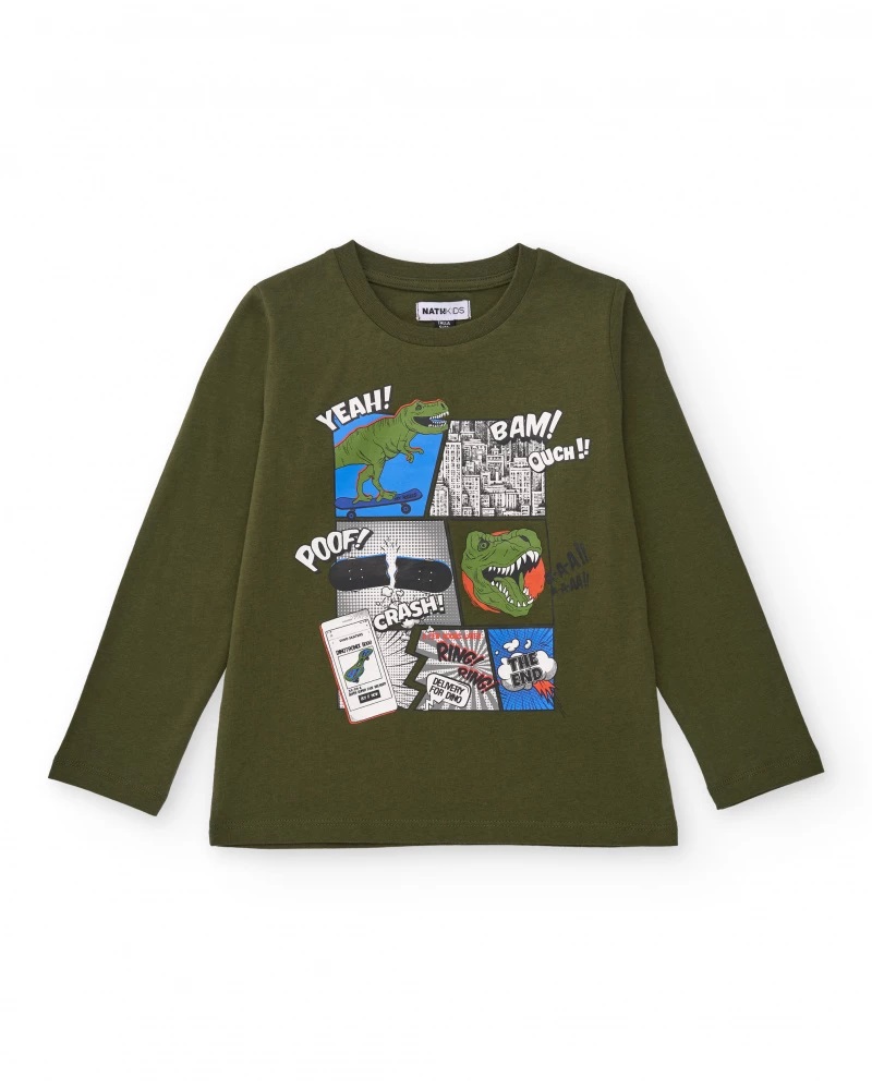 camiseta-de-manga-larga-negra-con-diseno-cat-walk-para-nina