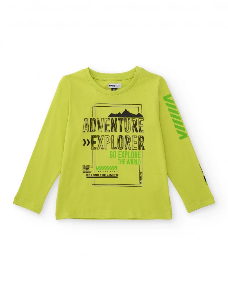 camiseta-verde-neon-de-manga-larga-para-nino-con-estampado-adventure-explorer